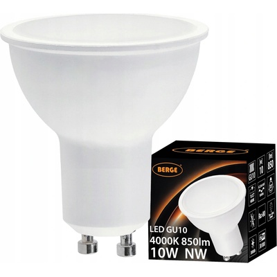 Berge LED žiarovka GU10 10W 850Lm neutrálna biela