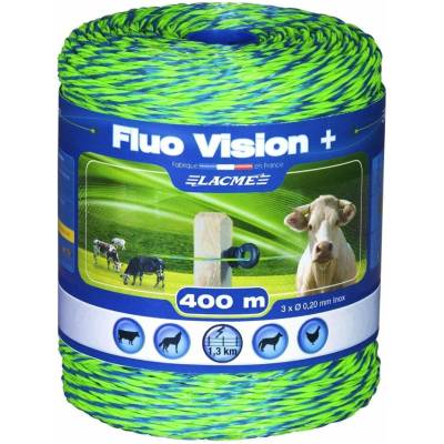 Ohradníkové lanko FLUO VISION+ 400 m