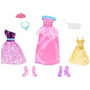 Jokomisiada Set of Fashionable doll clothes Dresses + jewelry + accessories ZA5413