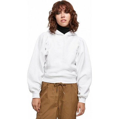 Urban Classics Ladies Organic Gathering Batwing hoody white