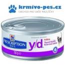Krmivo pro kočky Hill's Prescription Diet Y/D 156 g