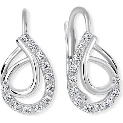 Soliter Náušnice z bieleho zlata s kryštálmi 239 001 01065 07