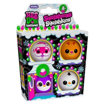 Schylling NeeDoh Sada mačkacích míčků Squishmas Squishkins