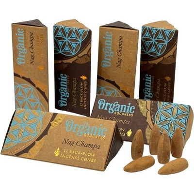 Organic Goodness vonné jehlánky na tekoucí dým Nag Champa 6 x 12 ks