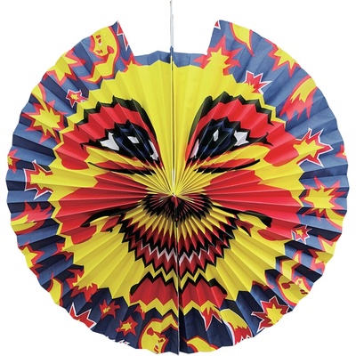 Lampion kulatý 44 cm Slunce / Měsíc