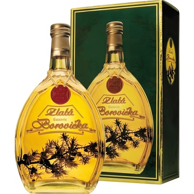 Zlatá Cassovia Borovička 40% 0,7 l (kartón)
