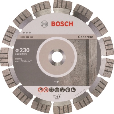 BOSCH Diamantový deliaci kotúč Best for Concrete 230 × 22,23 × 2,4 × 15 mm 2.608.602.655
