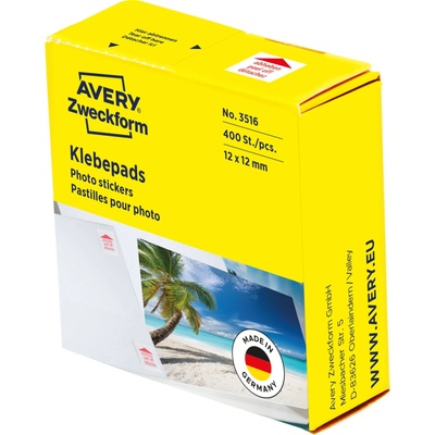 Avery Zweckform 3516 Oboustranně samolepící čtverečky 12 x 12 mm 400 ks