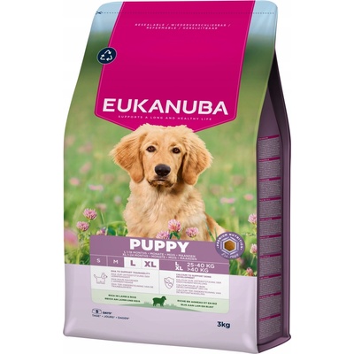 Eukanuba Life Care pre šteňatá veľkých plemien jahňacie s ryžou 3 kg