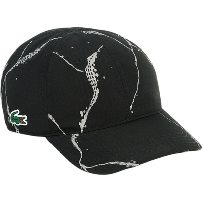 Lacoste Reflective Print Tennis Cap Black