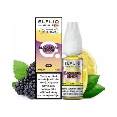 Elf Bar Elfliq - Nic Salt - Blackberry Lemon 10 ml / 20mg nic. – Zboží Dáma