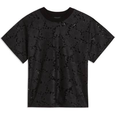Ted Baker Тениска Ted Baker Maralo Floral Lace Relaxed T-Shirt - Black