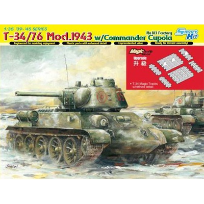 Dragon T 34/76 Mod.1943 w/ Commander Cupola No.183 Factory 1:35