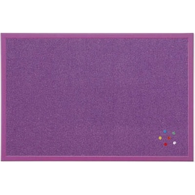 Bi-Office 20x24 см табела от корк с рамка, лилава P8120-0158 (P8120-0158)