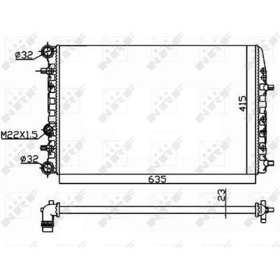 Chladič, chlazení motoru NRF 50542