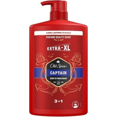 Sprchový gel pro muže Captain (Body-Hair-Face Wash) 1000 ml