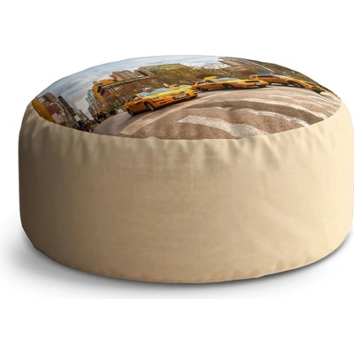 Sablio Taburet Circle Žluté taxiky 2: 38x48 cm