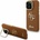 GUESS PU Grained 4G Logo Stand Camera Frame Заден калъф за iPhone 15 Pro Кафяв Guess | Kafyav | ЖЕНИ | UNI