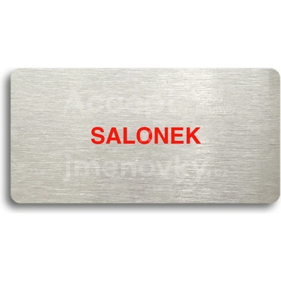ACCEPT Piktogram SALONEK - stříbrná tabulka - barevný tisk bez rámečku