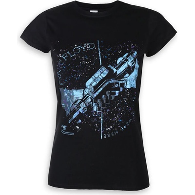 ROCK OFF тениска метална дамски Pink Floyd - Машинен поздрав Син - ROCK OFF - GDAPFTS05LB