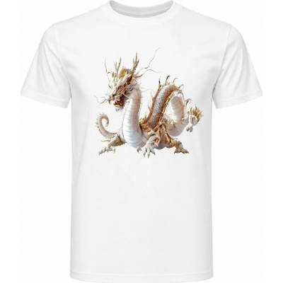 Maverprint tričko Drak mystická sila Biela
