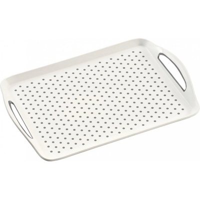 Kesper Servírovací tác plastový protiskluzový bílý 45,5x32cm – Zboží Dáma