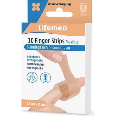 LIFEMED Náplasti na prsty flexibilné 10 ks