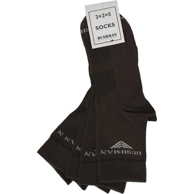 Bushman ponožky Bushman Bio Set brown
