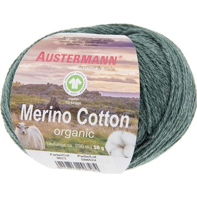 Austermann MERINO COTTON - 55% vlna merino, 45% bavlna - Ručně pletací příze Barva: 23 TANNE