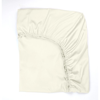 Image 1 of Дилиос Долен чаршаф с ластик 160/200/25 см екрю памучен сатен