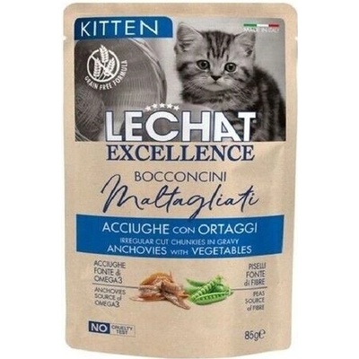 Monge LeChat Maltagliati Kitten ančovičky so zeleninou 85 g