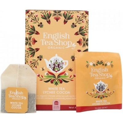 English Tea Shop Bílý čaj liči a kakao mandala bio 20 ks 40 g