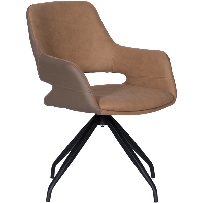 Carmen Трапезен стол winslow - златно кафяв sf 2