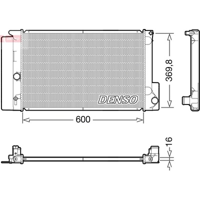 DENSO Chladič motora DRM50126