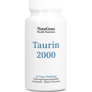 NatuGena Мускулна и сърдечна функция - Таурин, 500 mg х 120 капсули (571001 (2018100) NTG)