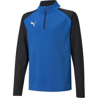 Puma Teamliga 1/4 Zip Top Jr modrá