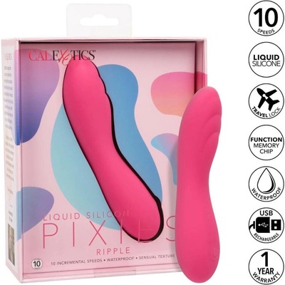 CalExotics Оребрен розов масажор California Exotics Pixies Ripple