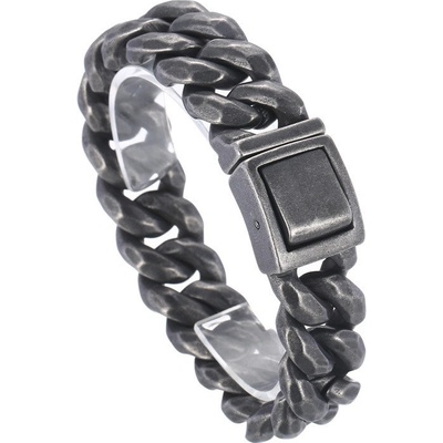Steel Edge pánsky náramok z chirurgickej ocele šedý WJHB334