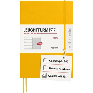 Leuchtturm1917 weekly calendar 2027 Composition (B5) with notebook - 178 x 254 mm - January-December 2027 - 400208