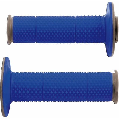 RTECH gripy Full Diamond dvouvrstvé, extra měkké, modro-šedé, pár, délka 116 mm