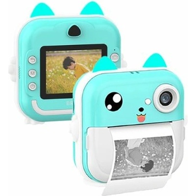 Fotoaparát digitální MAXLIFE MXPC-100 BLUE dětský s tiskárnou – Zboží Mobilmania