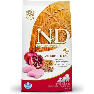 N&D Ancestral Grain Puppy Maxi Chicken Spelt Oats & Pomegranate 2,5 kg