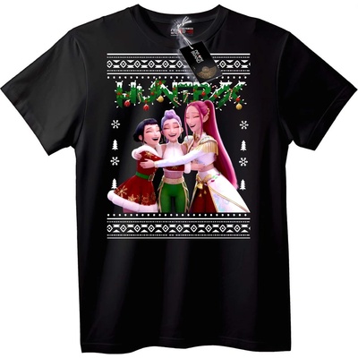 NOONEBRAND Тениска Гладни Приятели Коледна - 2XL, White