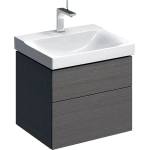 Geberit Долен шкаф за окачен умивалник Geberit Xeno2 сиво 2 чекмеджета 58 см (500.506.43.1)