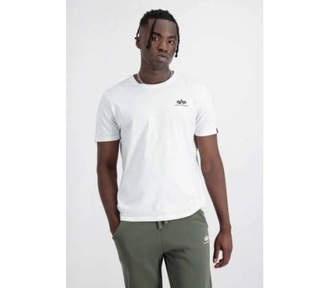 Alpha industries Basic small logo white