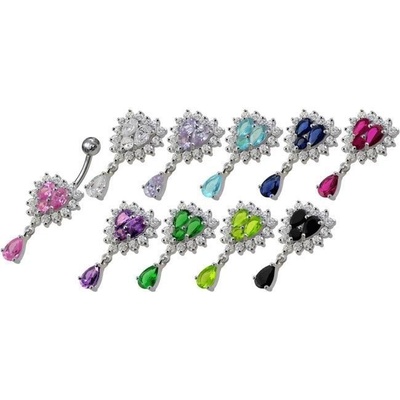 Šperky4U stříbrný piercing do pupíku BP01126-CA