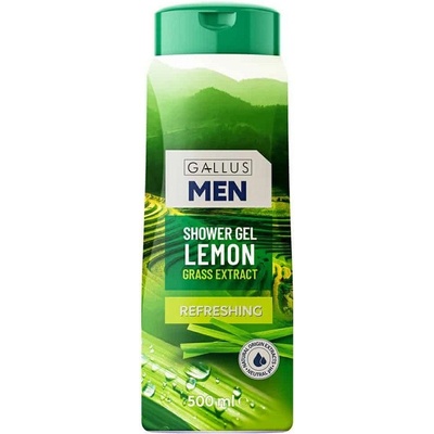 Gallus MEN Sprchový gél Refreshing Lemon Grass Extract 500 ml