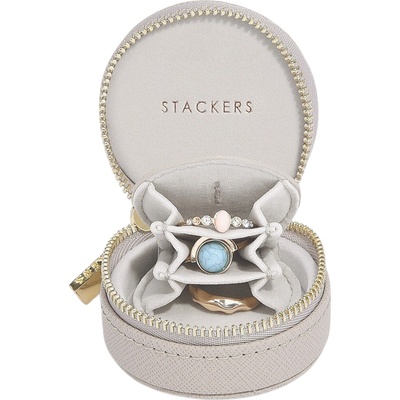 Stackers Пътническа кутия за бижута Stackers Oyster минi таупе (76202)
