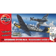 Airfix Dogfight Double Gift Set Spitfire MkVB Messerschmitt Bf109F 1:48