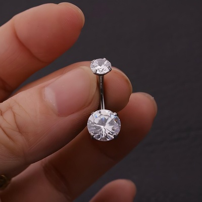 HARAHU Пиърсинг обеца li-23612 - Сребърна / Кръг kp23612 (li-23612)